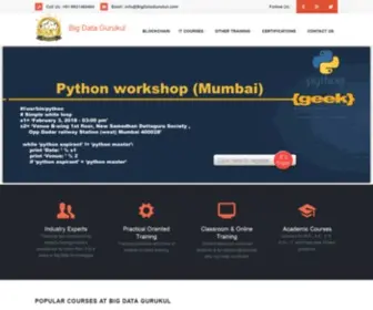 Bigdatagurukul.com(Big Data) Screenshot
