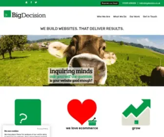 Bigdecision.co.uk(Big Decision // Website Design) Screenshot