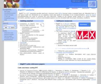Bigdft.org(Precise DFT code for ab) Screenshot