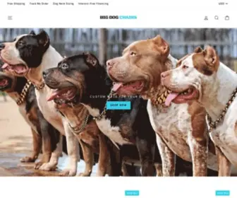 Bigdogchains.com(Luxury Dog Collars and Leashes) Screenshot