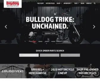 Bigdogisback.com(Big Dog Motorcycles) Screenshot