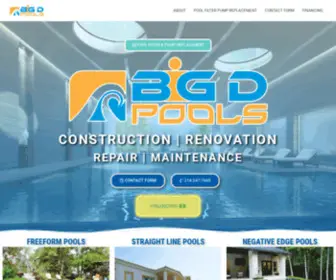 Bigdpools.com(Dallas Texas Pool Builder) Screenshot