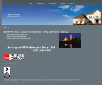 Bigdroofing.com(Big D Roofing Co) Screenshot