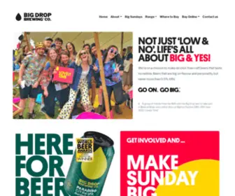 Bigdropbrew.com(Award-winning alcohol-free craft beer) Screenshot