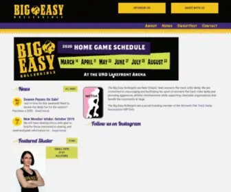 Bigeasyrollergirls.com(The Big Easy Rollergirls) Screenshot