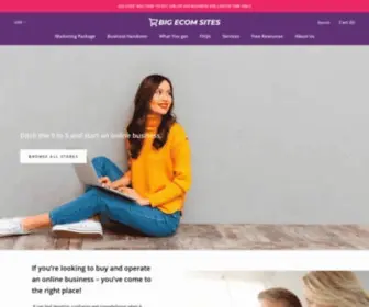 Bigecomsites.com(Big Ecom Sites) Screenshot