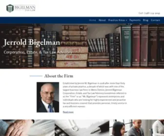 Bigelmantaxlaw.com(Bigelman Tax Law) Screenshot