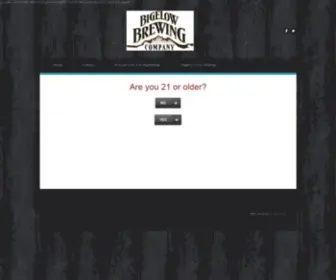 Bigelowbrewing.com(Bigelow Brewing Company) Screenshot