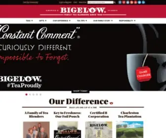 Bigelowtea.com(Bigelow tea) Screenshot