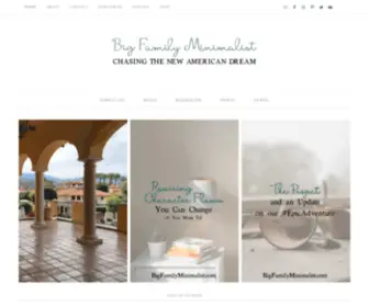 Bigfamilyminimalist.com(Big Family Minimalist) Screenshot