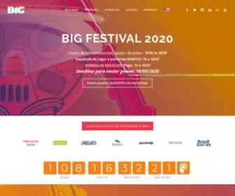 Bigfestival.com.br(O BIG Festival (Brazil's Independent Games Festival)) Screenshot