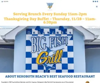Bigfishgrill.com(Seafood Restaurant Rehoboth Beach DE) Screenshot