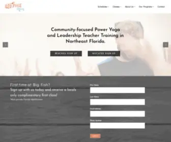 Bigfishpoweryoga.com(Hot Power Yoga Jacksonville Beach) Screenshot
