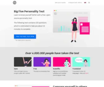 Bigfive-Test.com(Take a free) Screenshot