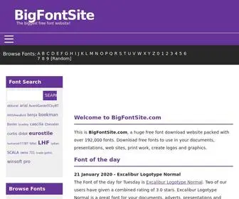 Bigfontsite.com(Download Free truetype and opentype fonts) Screenshot
