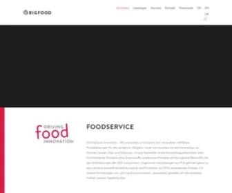 Bigfood-Group.com(Driving food innovation) Screenshot