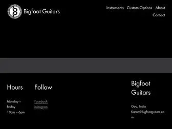 Bigfootguitars.com(Bigfoot Guitars) Screenshot