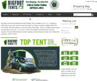 Bigfoottents.com(Bigfoot Roof Top Tents) Screenshot