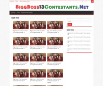 Biggboss13Contestants.net(Watch Bigg Boss 13 Live Episodes) Screenshot