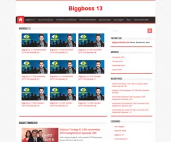 Biggboss13Hindi.com(Bigg Boss 13 Hindi Watch Online Full Episodes Colors Tv) Screenshot