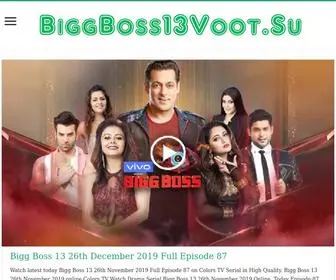Biggboss13Voot.su(Watch Online Bigg Boss 13 Voot Colors Tv Show All Episodes) Screenshot