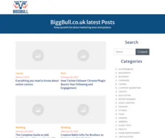 Biggbull.co.uk(Marketing, Business, Tech, Health and Travel Blog) Screenshot