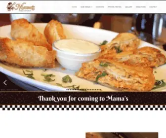 Biggermamas.com(Bigger Mama's Italian Restaurant & Pizzeria) Screenshot