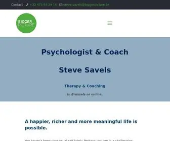 Biggerpicture.be(Clinical Psychologist & Coach Steve Savels) Screenshot