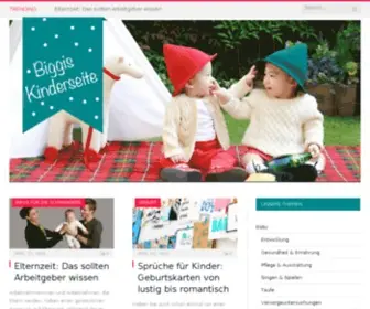 Biggis-Kinderseite.de(Baby & Kind) Screenshot