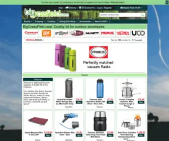 Biggrassfield.com(Quality kit for outdoor adventures) Screenshot