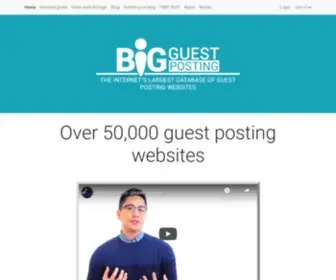 Bigguestposting.com(Big Guest Posting) Screenshot