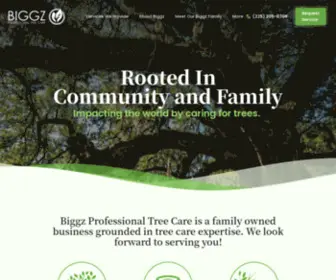 Biggztreecare.com(BIGGZ Professional Tree Care) Screenshot