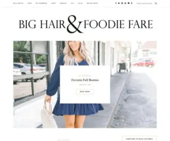 Bighairandfoodiefare.com(Big Hair and Foodie Fare) Screenshot