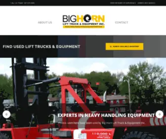 Bighornlifttruck.com(Buying, Selling, Renting and Appraising Used Forklift Trucks) Screenshot