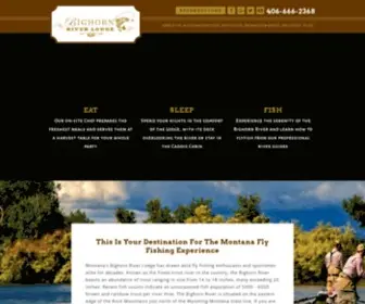 Bighornriverlodge.com(The Original Bighorn River Lodge) Screenshot