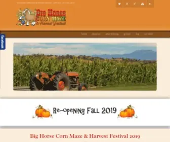 Bighorsecornmaze.com(Big Horse Corn Maze) Screenshot