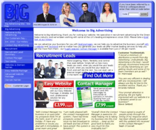 Bighosting.co.uk(Big Advertising Site) Screenshot