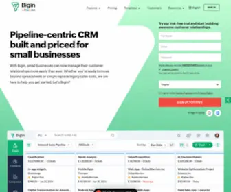 Bigin.com(The Easiest Small business CRM) Screenshot