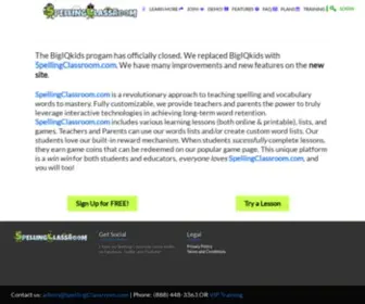 BigiqKids.com(Spelling Classroom) Screenshot