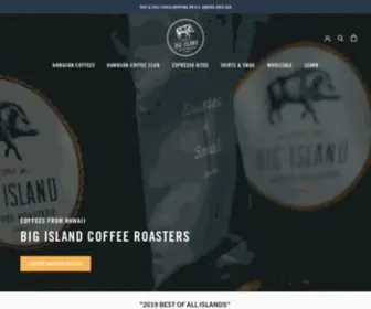 Bigislandcoffeeroasters.com(Voted "Best Hawaiian Coffee Company") Screenshot