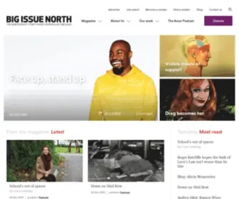 Bigissuenorth.com(Big Issue North is a business solution to a social problem) Screenshot