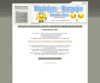 Bigjohnskaraoke.ie(Bigjohns karaoke and Disco Ireland) Screenshot