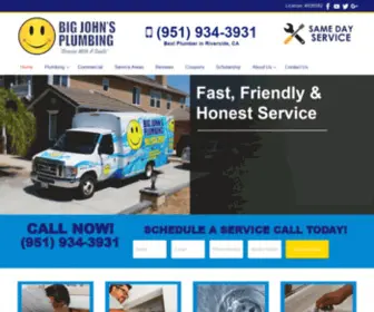 Bigjohnsplumbing.com(Residential Plumber Riverside) Screenshot