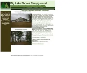 Biglakeshores.com(Big Lake Shores Campground) Screenshot