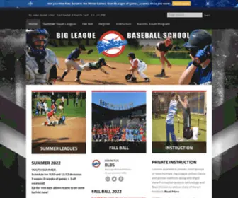 Bigleaguebaseballschool.com(Big League Baseball School) Screenshot