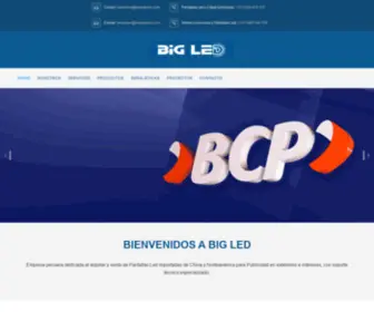 Bigledperu.com(Big Led Perú) Screenshot