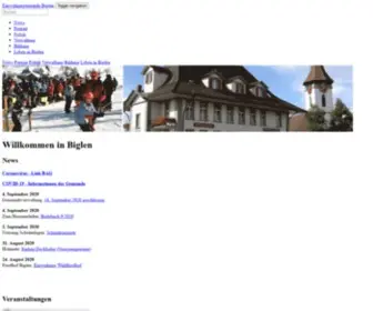 Biglen.ch(Biglen attraktives Dorf am Eingang zum Emmental) Screenshot