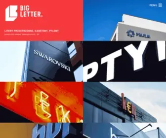 Bigletter.com.pl(Litery Przestrzenne 3D Kartuzy Gdańsk Gdynia) Screenshot