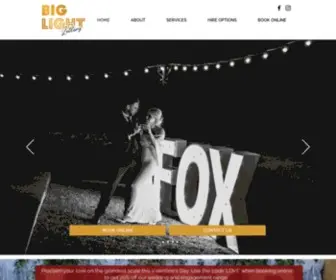 Biglightletters.com.au(Giant Number Hire Brisbane) Screenshot