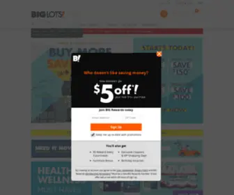 Biglots.com(Big Lots) Screenshot